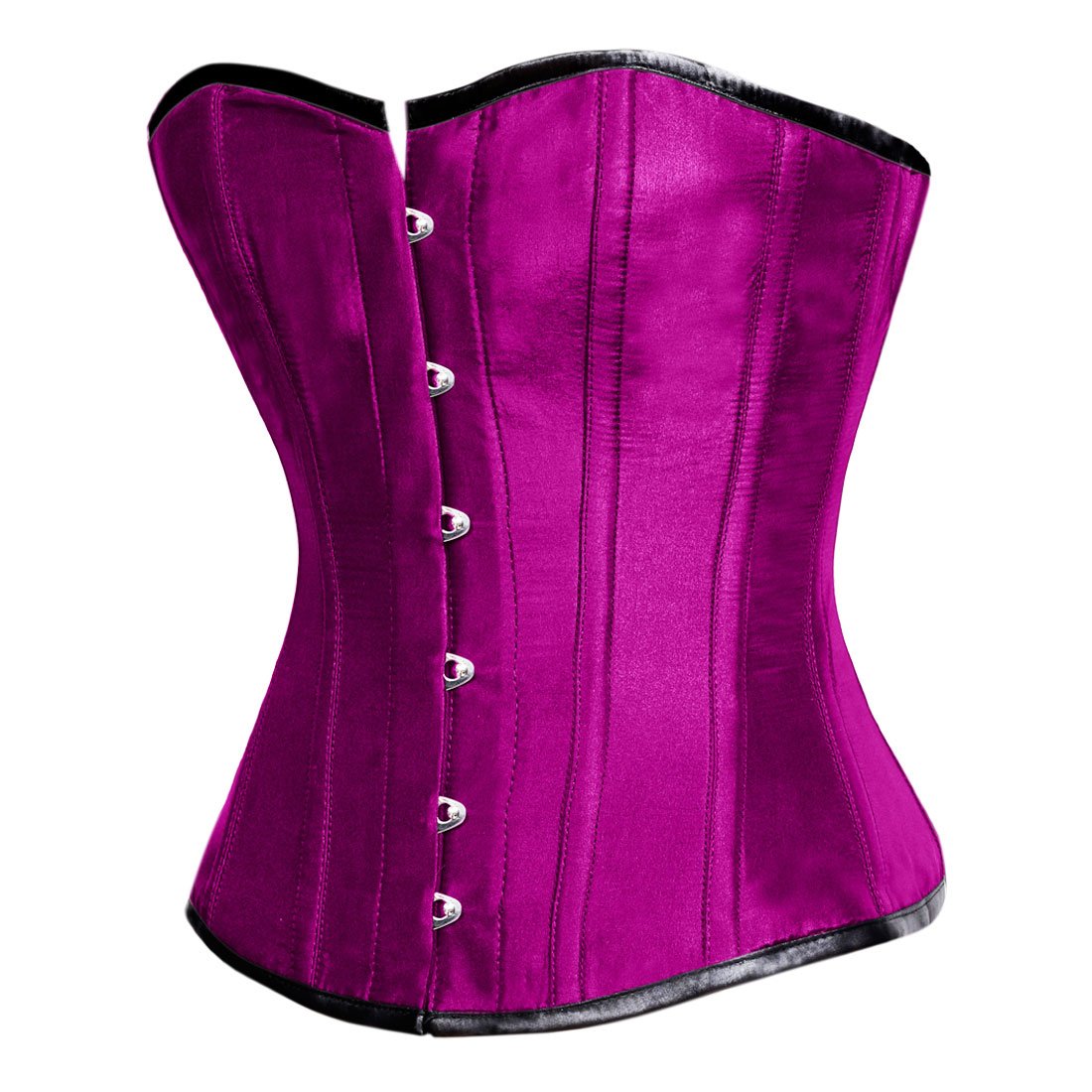 Saasta Fashion Magenta Overbust Corset - Corset Revolution