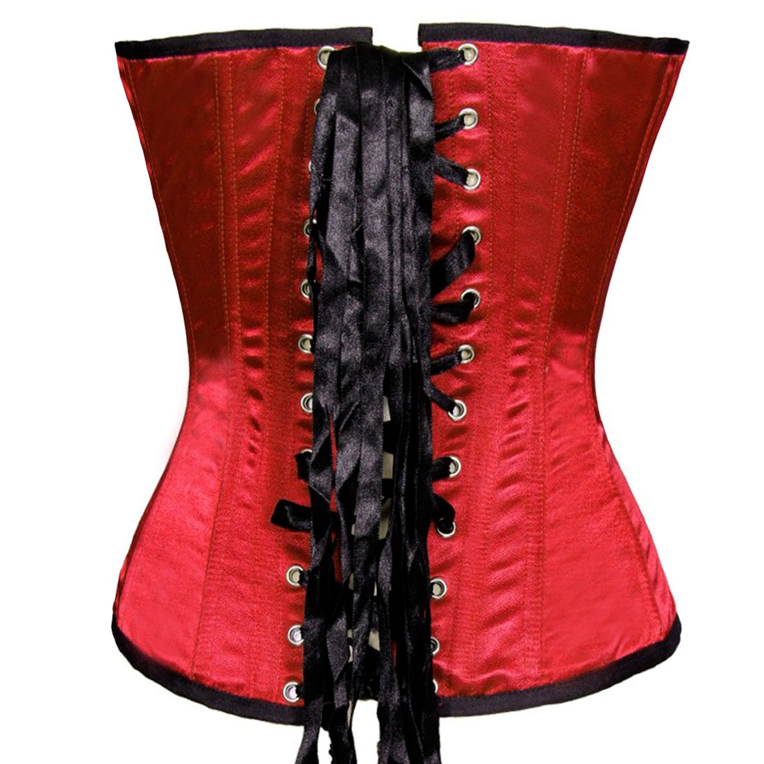 Saasta Fashion Red Overbust Corset - Corset Revolution