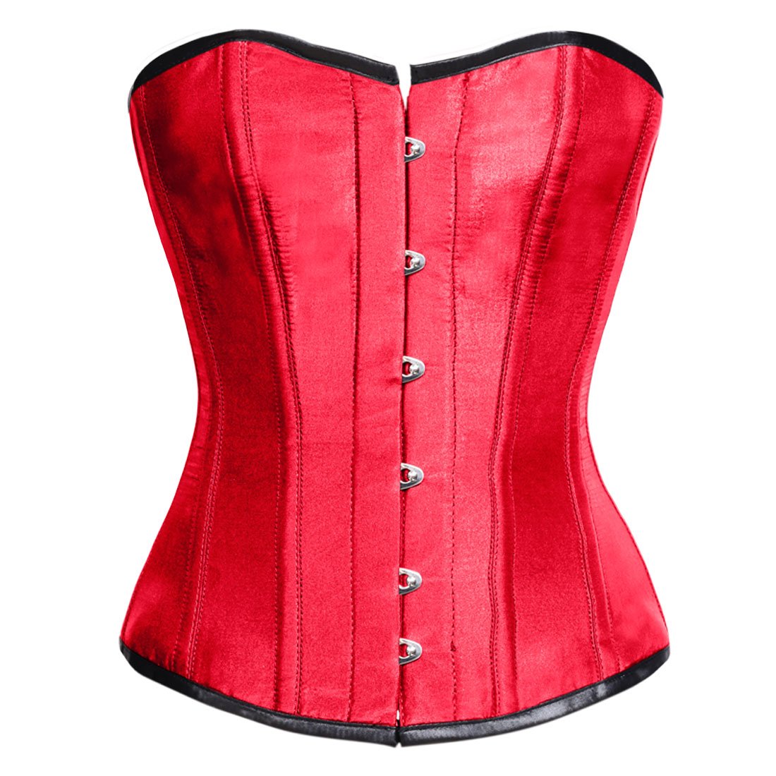 Saasta Fashion Red Overbust Corset - Corset Revolution