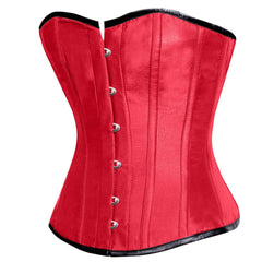 Saasta Fashion Red Overbust Corset - Corset Revolution