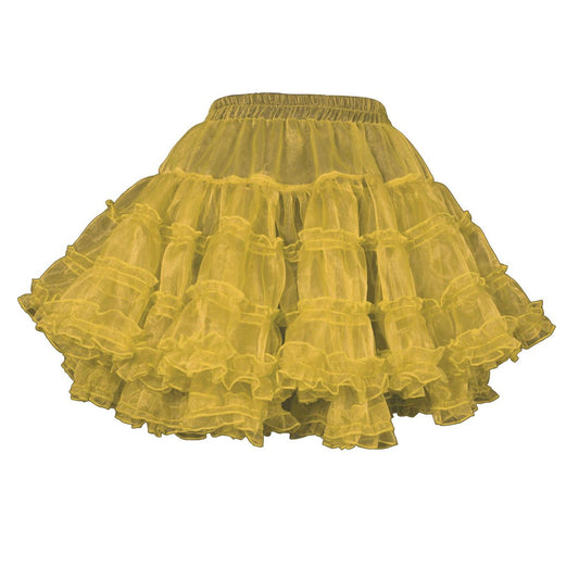 Yemima Heavy Frilled Tutu Skirt Ivory - Corset Revolution