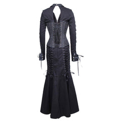 Sabella Gothic Authentic Steel Boned Overbust Corset Dress - Corset Revolution