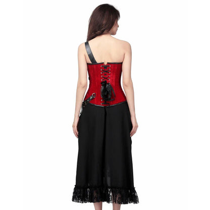 Vigne Steel Boned Gothic Corset Dress - Corset Revolution