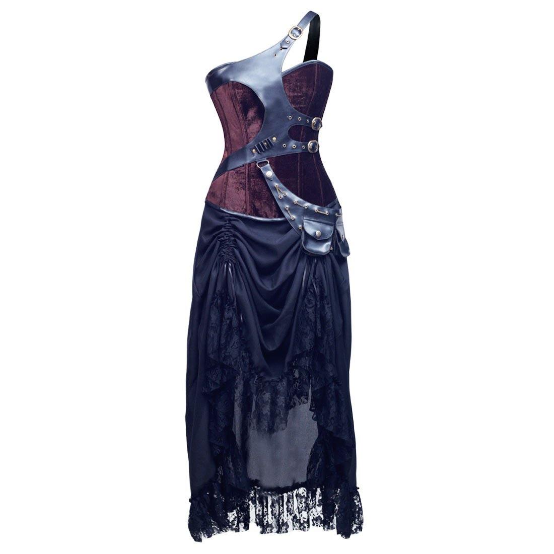 Embrace Steel Boned Punk Corset Dress - Corset Revolution