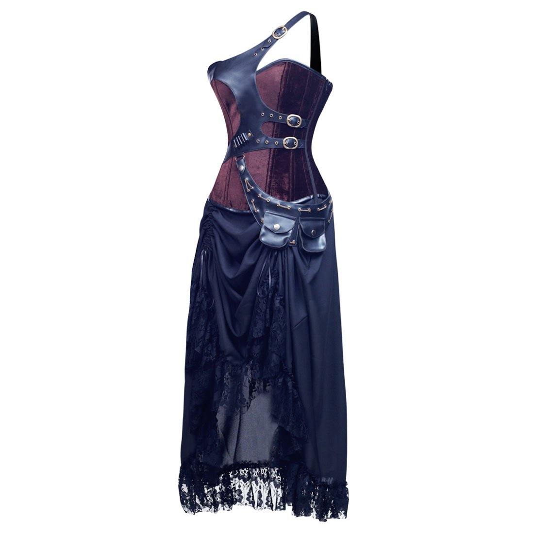 Embrace Steel Boned Punk Corset Dress - Corset Revolution