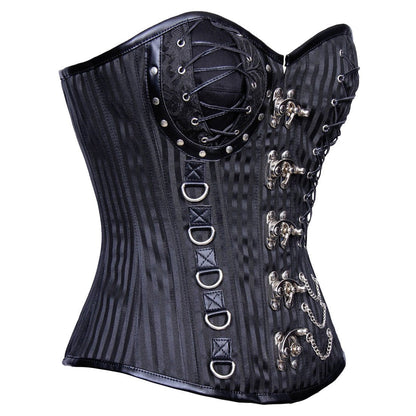 Cadence Gothic Authentic Steel Boned Overbust Corset - Corset Revolution