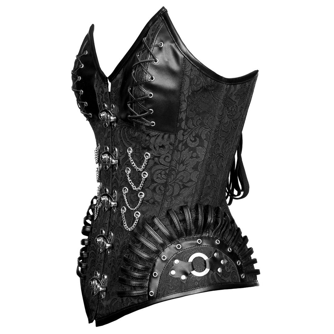 Ursa Authentic Steel Boned Gothic Long Lined Corset - Corset Revolution