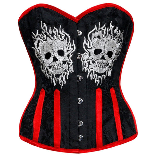 Falala Gothic Authentic Steel Boned Overbust Corset - Corset Revolution