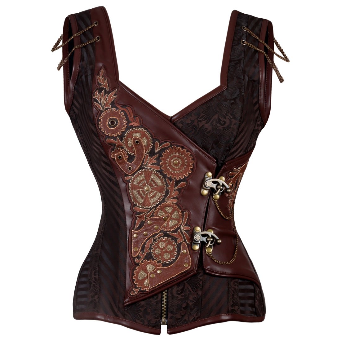 Sawyer Steampunk Authentic Steel Boned Overbust Corset - Corset Revolution