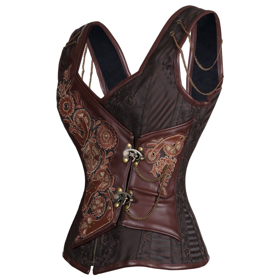 Sawyer Steampunk Authentic Steel Boned Overbust Corset - Corset Revolution