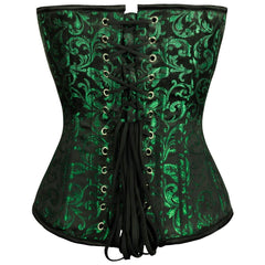 Affra Green Sweet Heart Overbust Corset - Corset Revolution