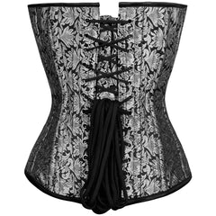 Chava Silver Sweet heart Overbust Corset - Corset Revolution