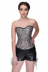 Licica Brown Sweet Heart Overbust Corset - Corset Revolution