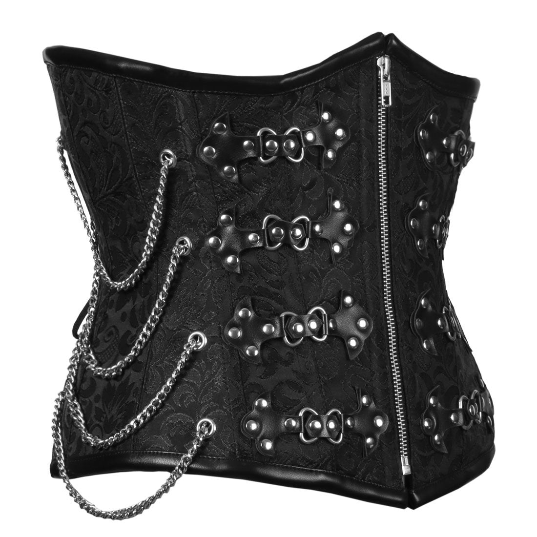 Dark Gothic Authentic Steel Boned Underbust Corset - Corset Revolution