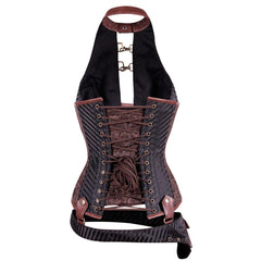 Eunice Steam Punk Underbust Corset with Halter Bustier - Corset Revolution