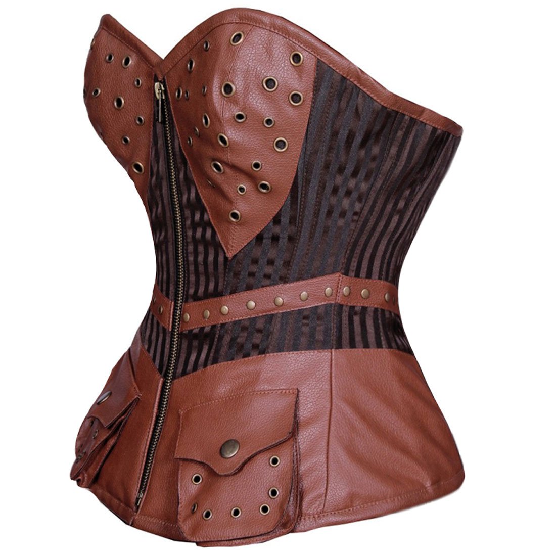 Bustomet Reporter Steampunk Overbust Authentic Corset - Corset Revolution