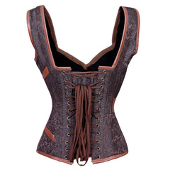 Naamah Steampunk Authentic Steel Boned Overbust Corset - Corset Revolution