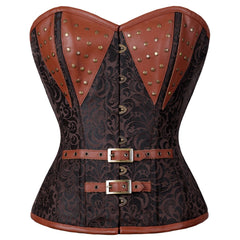 Naomi Steampunk Authentic Steel Boned Overbust Corset - Corset Revolution