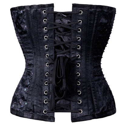 Ursulette Sequined Overbust Corset - Corset Revolution