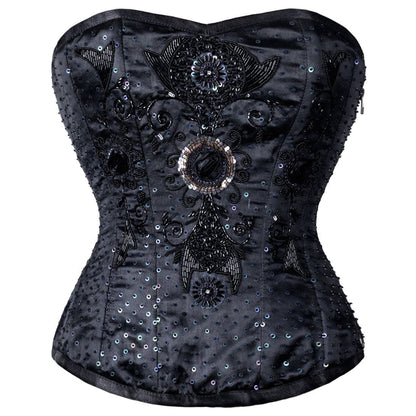 Ursulette Sequined Overbust Corset - Corset Revolution