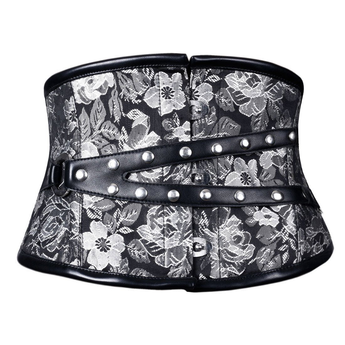 Talulla Gothic Black silver Corset belt - Corset Revolution