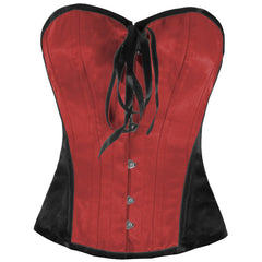 Quintella Black White Authentic Overbust Corset - Corset Revolution