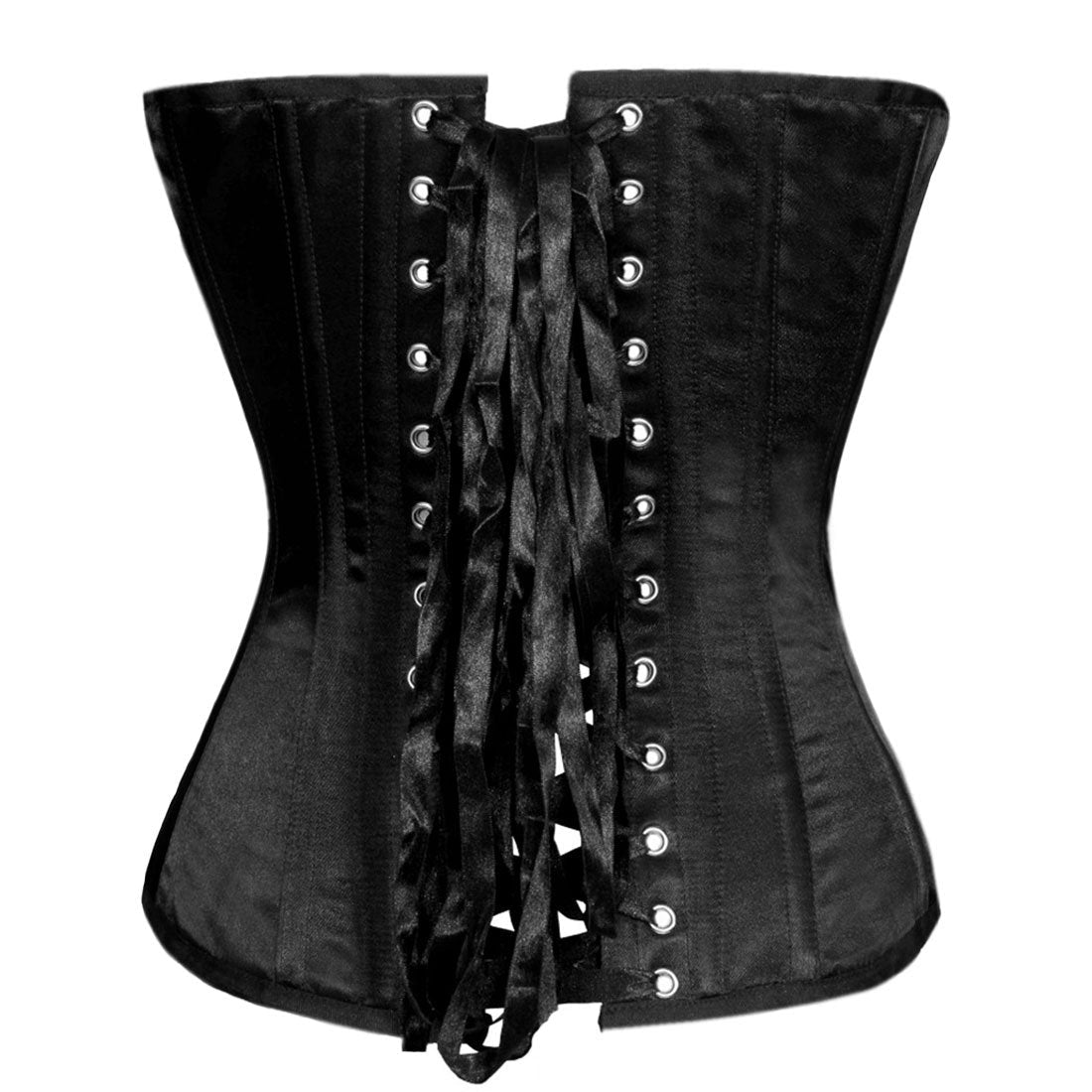 Saasta Fashion Black Overbust Corset - Corset Revolution