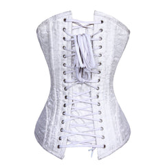 Edwina Authentic Steel Boned Long Lined Overbust Corset - Corset Revolution