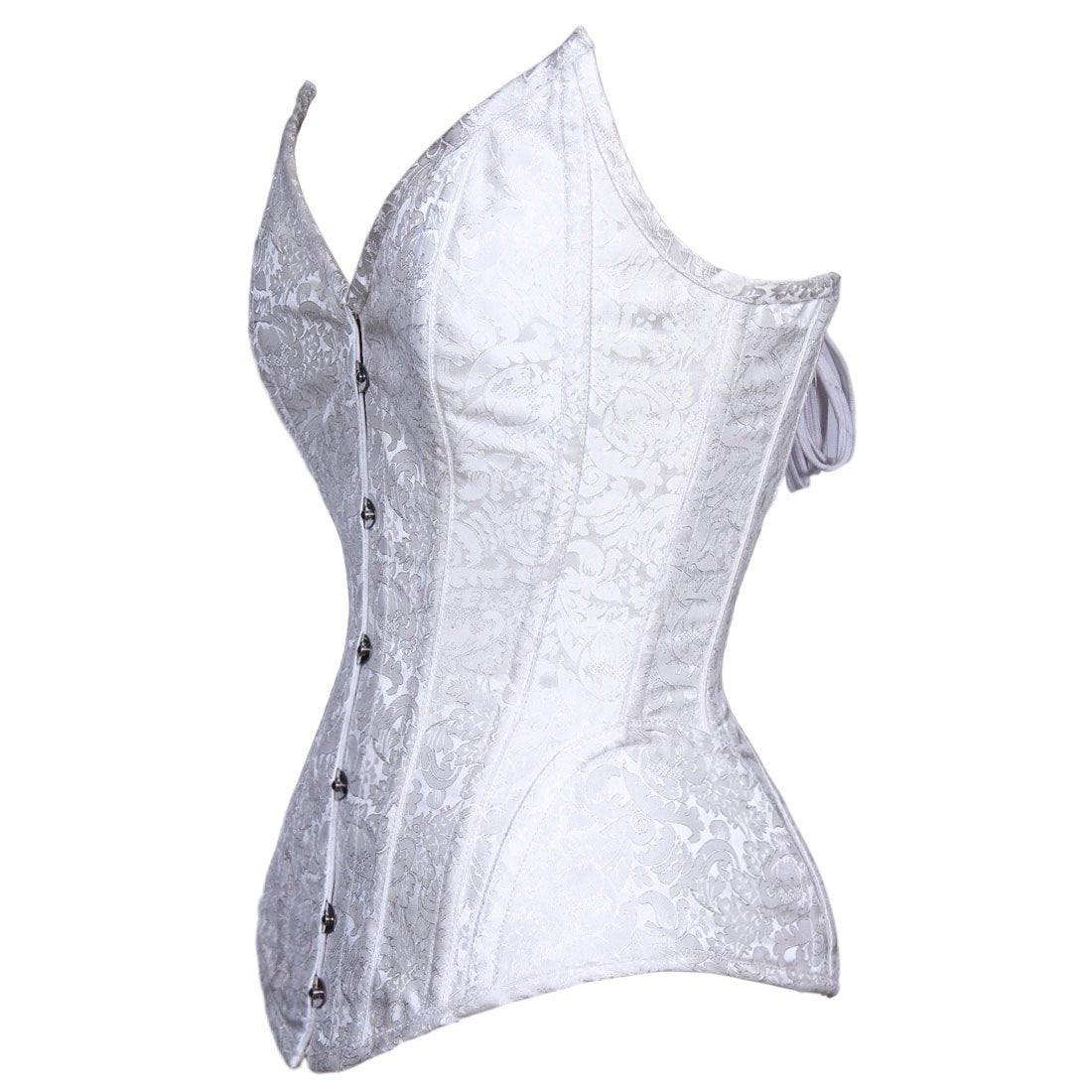 Edwina Authentic Steel Boned Long Lined Overbust Corset - Corset Revolution