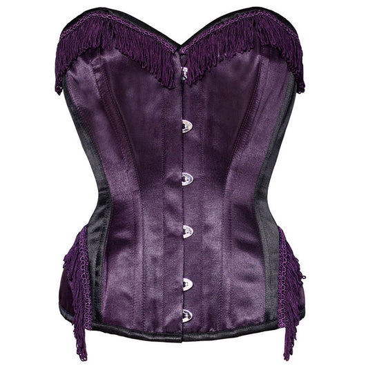 Delightful Waist Reducing Burlesque Overbust Corset - Corset Revolution