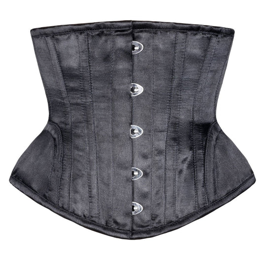 Classy Black Underbust Waist Reducing Corset - Corset Revolution