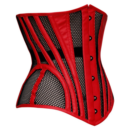 Lachina Authentic Steel Boned Underbust Mesh Corset - Corset Revolution