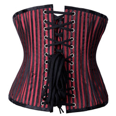 Ursula Stripe Brocade VC 600 Underbust Waist Training Corset - Corset Revolution