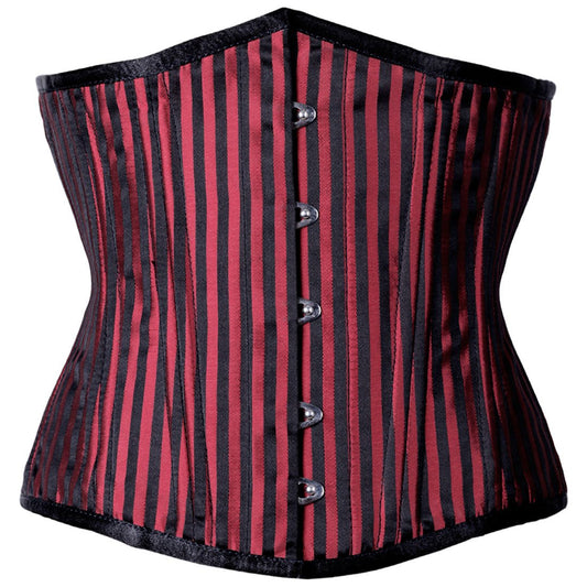 Ursula Stripe Brocade VC 600 Underbust Waist Training Corset - Corset Revolution