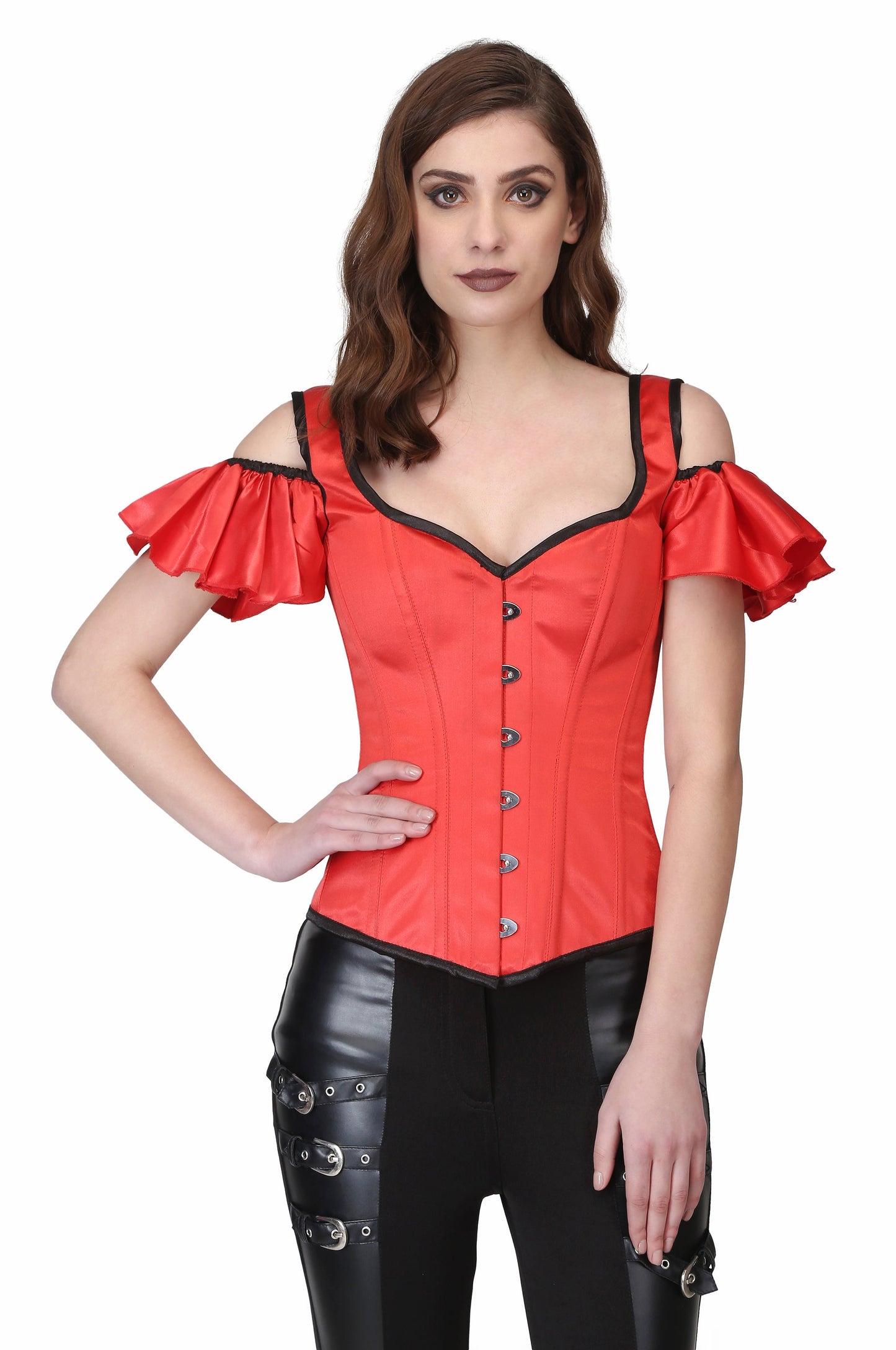 Red Gothic Overbust Corset - Corset Revolution