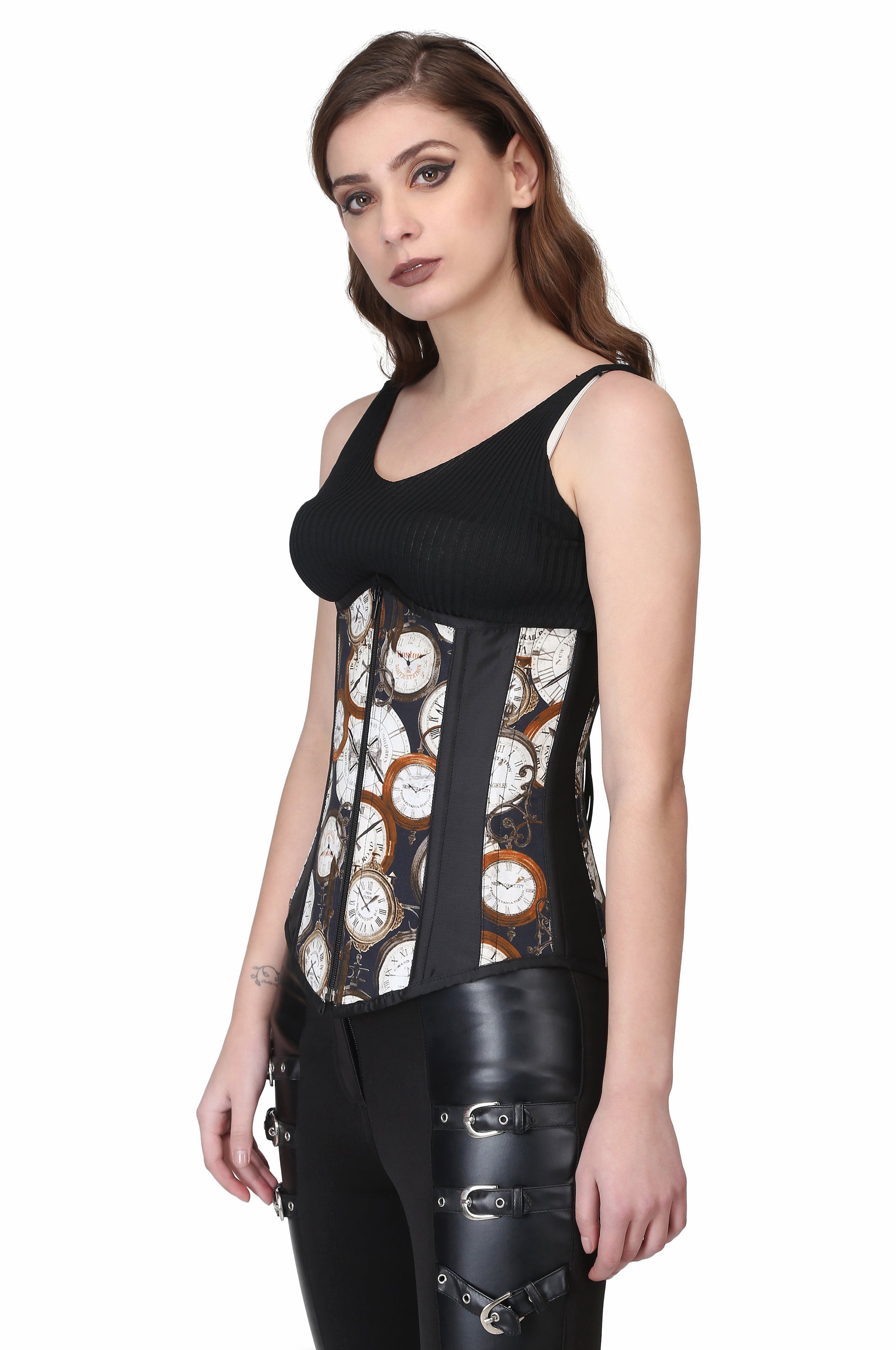 WATCH PRINT UNDER BUST CORSET - Corset Revolution