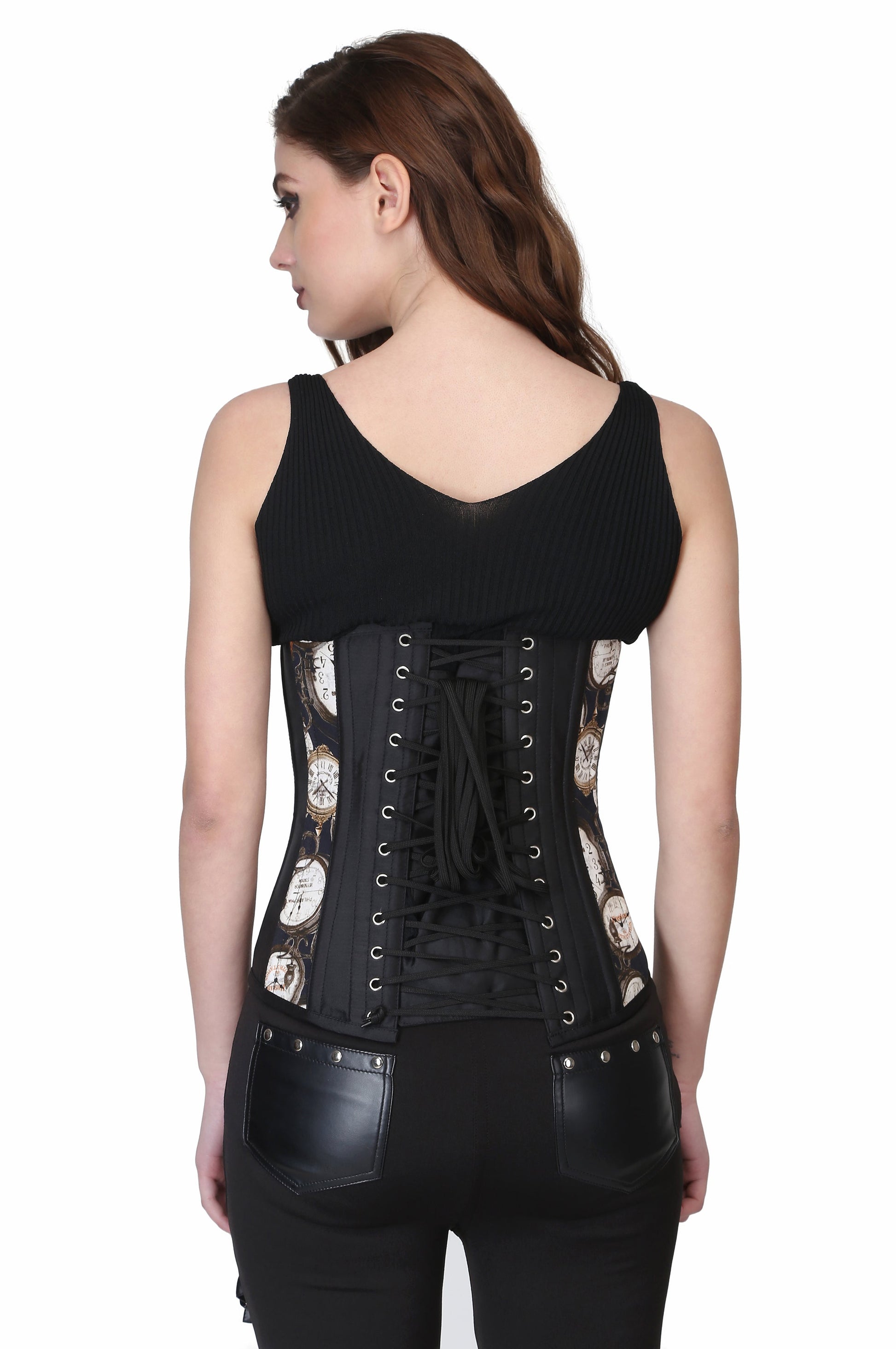 WATCH PRINT UNDER BUST CORSET - Corset Revolution