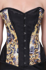 Gothic print over bust corset - Corset Revolution